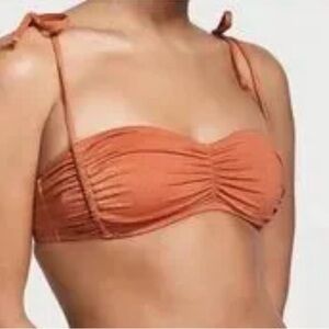 Victoria’s Secret Ruched Shimmer Bikini Top size‎ Large